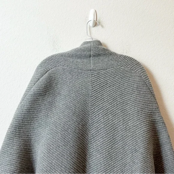 Madewell Heather Gray Women's 100% Merino Wool Sculptor Open Cardigan Sz M/L - Picture 12 of 15